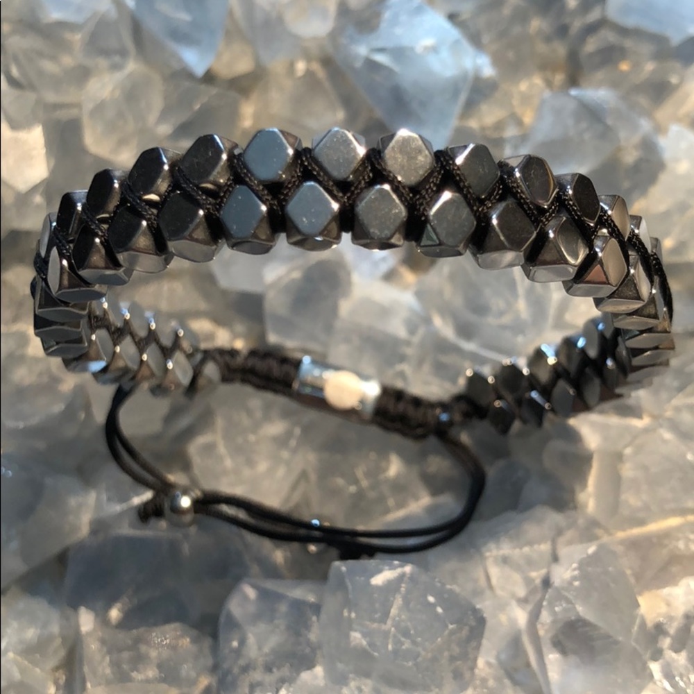 NEW 🚻 Natural Gemstone Hematite Bracelet